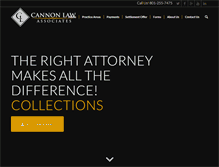Tablet Screenshot of cannonlawassociates.com